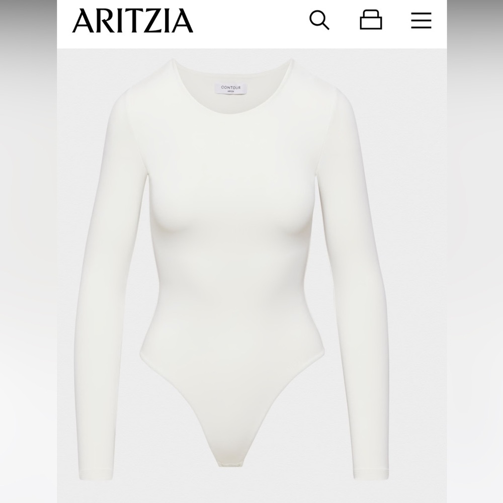 Aritzia contour crew bodysuit longsleeve